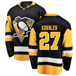 Youth Alex Kovalev Pittsburgh Penguins Fanatics Branded Breakaway Black Home Jersey