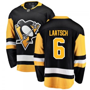 Youth Daniel Laatsch Pittsburgh Penguins Fanatics Branded Breakaway Black Home Jersey