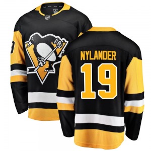 Youth Alex Nylander Pittsburgh Penguins Fanatics Branded Breakaway Black Home Jersey