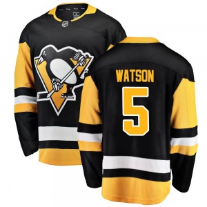 Youth Bryan Watson Pittsburgh Penguins Fanatics Branded Breakaway Black Home Jersey