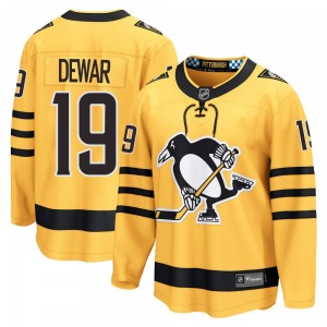 Connor Dewar Pittsburgh Penguins Fanatics Breakaway Gold Alternate 2025 Jersey