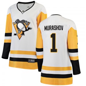 Women's Sergei Murashov Pittsburgh Penguins Fanatics Branded Breakaway White Away Jersey