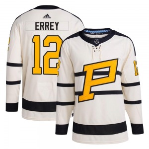 Bob Errey Pittsburgh Penguins Adidas Authentic Cream 2023 Winter Classic Jersey