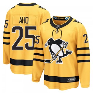 Youth Sebastian Aho Pittsburgh Penguins Fanatics Breakaway Gold Alternate 2025 Jersey