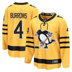 Youth Dave Burrows Pittsburgh Penguins Fanatics Breakaway Gold Alternate 2025 Jersey