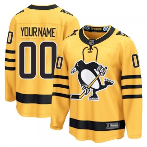 Youth Custom Pittsburgh Penguins Fanatics Breakaway Gold Custom Alternate 2025 Jersey