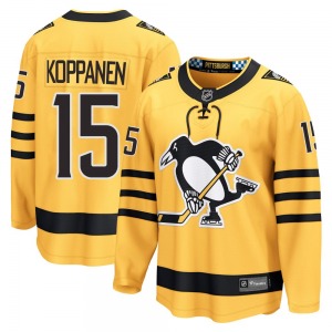 Youth Joona Koppanen Pittsburgh Penguins Fanatics Breakaway Gold Alternate 2025 Jersey