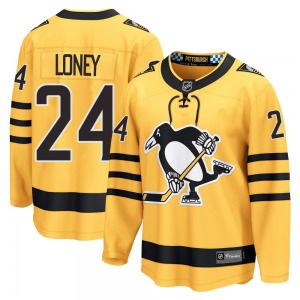 Youth Troy Loney Pittsburgh Penguins Fanatics Breakaway Gold Alternate 2025 Jersey