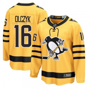 Youth Ed Olczyk Pittsburgh Penguins Fanatics Breakaway Gold Alternate 2025 Jersey