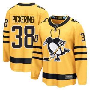Youth Owen Pickering Pittsburgh Penguins Fanatics Breakaway Gold Alternate 2025 Jersey