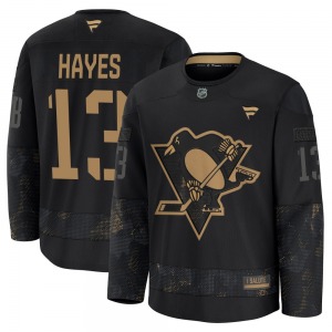 Youth Kevin Hayes Pittsburgh Penguins Fanatics Premium Black 2024 Military Appreciation Practice Jersey