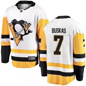 Rod Buskas Pittsburgh Penguins Fanatics Branded Breakaway White Away Jersey