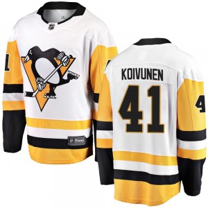 Ville Koivunen Pittsburgh Penguins Fanatics Branded Breakaway White Away Jersey
