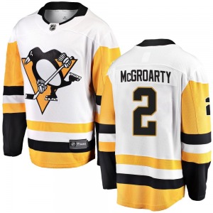 Rutger McGroarty Pittsburgh Penguins Fanatics Branded Breakaway White Away Jersey
