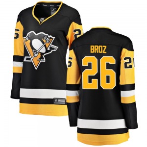 Women's Tristan Broz Pittsburgh Penguins Fanatics Branded Breakaway Black Home Jersey