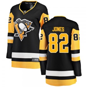 Women's Caleb Jones Pittsburgh Penguins Fanatics Branded Breakaway Black Home Jersey