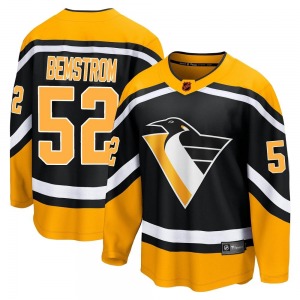 Youth Emil Bemstrom Pittsburgh Penguins Fanatics Branded Breakaway Black Special Edition 2.0 Jersey