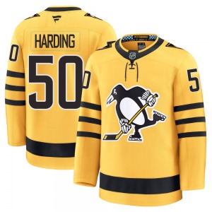 Youth Finn Harding Pittsburgh Penguins Fanatics Premium Gold Alternate 2025 Jersey