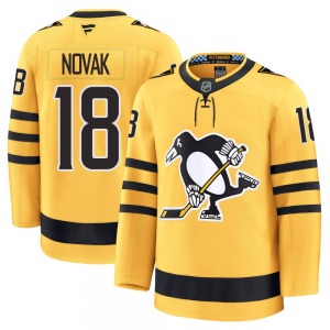 Youth Tommy Novak Pittsburgh Penguins Fanatics Premium Gold Alternate 2025 Jersey