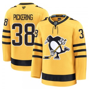 Youth Owen Pickering Pittsburgh Penguins Fanatics Premium Gold Alternate 2025 Jersey