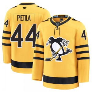 Youth Chase Pietila Pittsburgh Penguins Fanatics Premium Gold Alternate 2025 Jersey