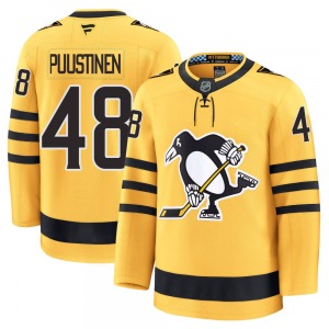 Youth Valtteri Puustinen Pittsburgh Penguins Fanatics Premium Gold Alternate 2025 Jersey
