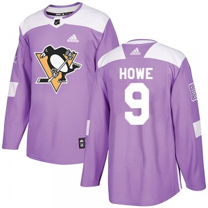 Youth Tanner Howe Pittsburgh Penguins Adidas Authentic Purple Fights Cancer Practice Jersey