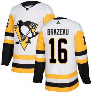 Justin Brazeau Pittsburgh Penguins Adidas Authentic White Away Jersey