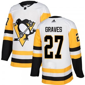 Ryan Graves Pittsburgh Penguins Adidas Authentic White Away Jersey
