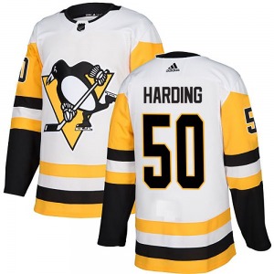 Finn Harding Pittsburgh Penguins Adidas Authentic White Away Jersey
