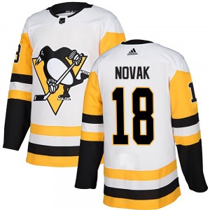 Tommy Novak Pittsburgh Penguins Adidas Authentic White Away Jersey