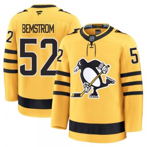 Emil Bemstrom Pittsburgh Penguins Fanatics Premium Gold Alternate 2025 Jersey