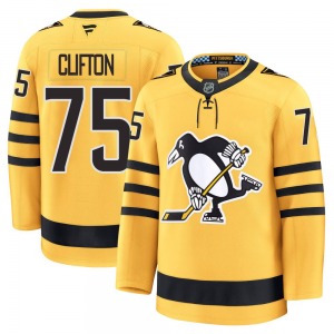 Connor Clifton Pittsburgh Penguins Fanatics Premium Gold Alternate 2025 Jersey