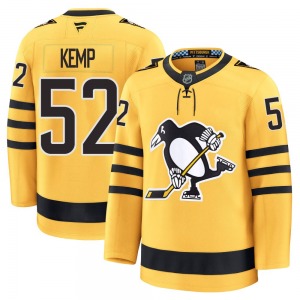 Philip Kemp Pittsburgh Penguins Fanatics Premium Gold Alternate 2025 Jersey