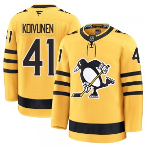 Ville Koivunen Pittsburgh Penguins Fanatics Premium Gold Alternate 2025 Jersey