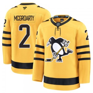 Rutger McGroarty Pittsburgh Penguins Fanatics Premium Gold Alternate 2025 Jersey