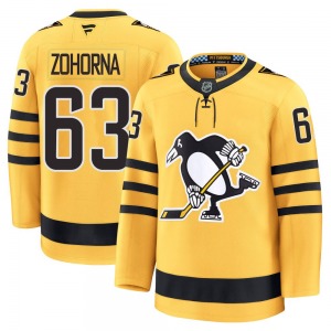 Radim Zohorna Pittsburgh Penguins Fanatics Premium Gold Alternate 2025 Jersey