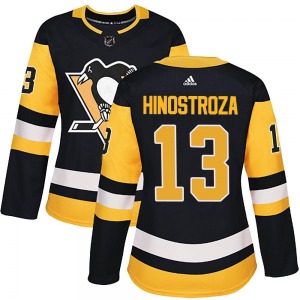 Women's Vinnie Hinostroza Pittsburgh Penguins Adidas Authentic Black Home Jersey